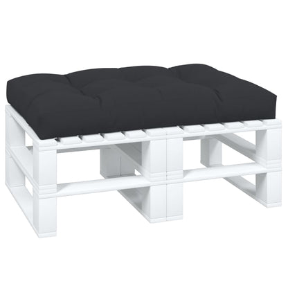 Palettenkissen Schwarz 120x80x12 cm Stoff