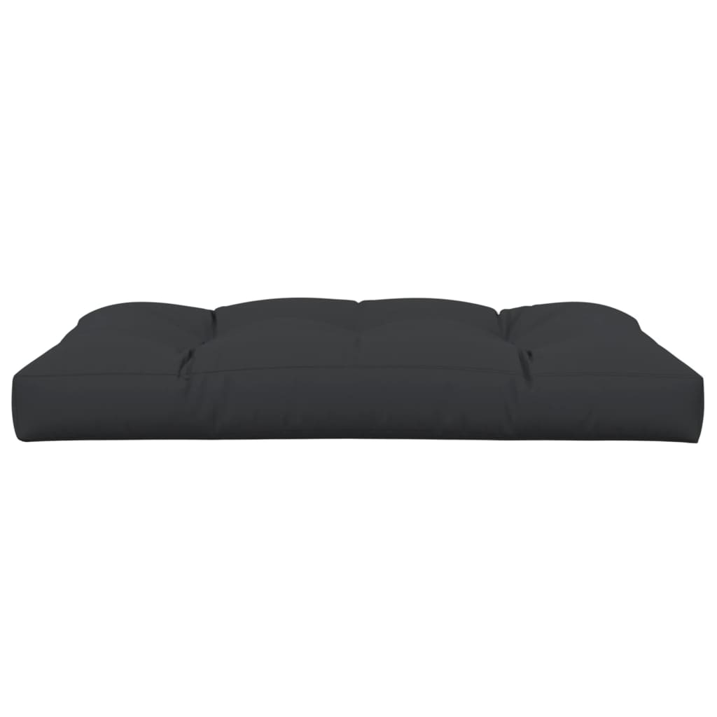 Palettenkissen Schwarz 120x80x12 cm Stoff