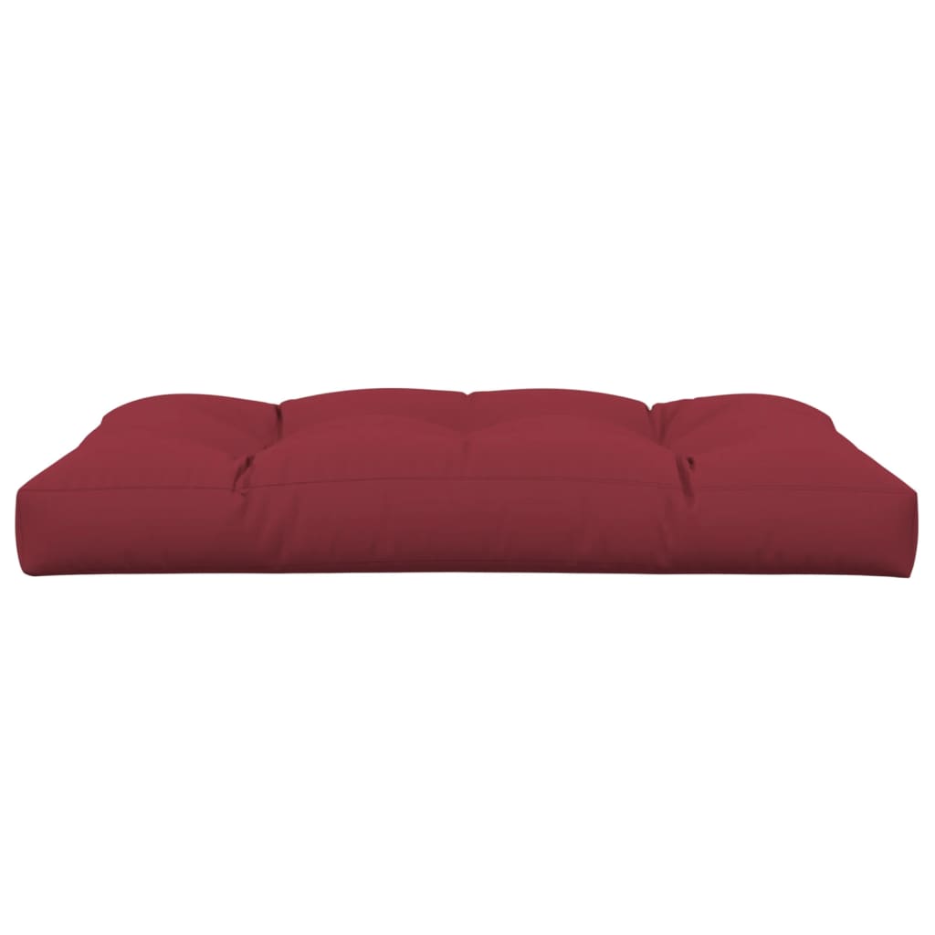 Palettenkissen Weinrot 120x80x12 cm Stoff