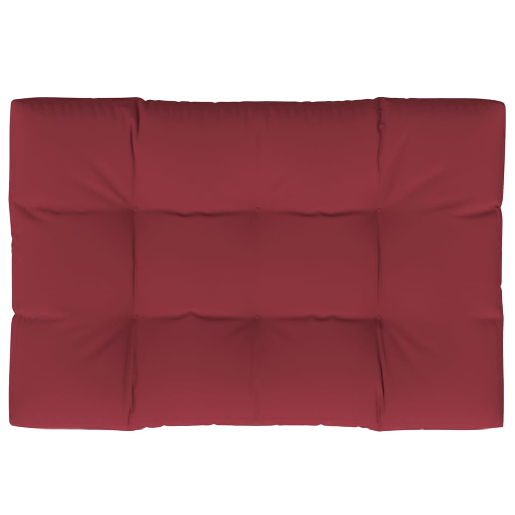 Palettenkissen Weinrot 120x80x12 cm Stoff