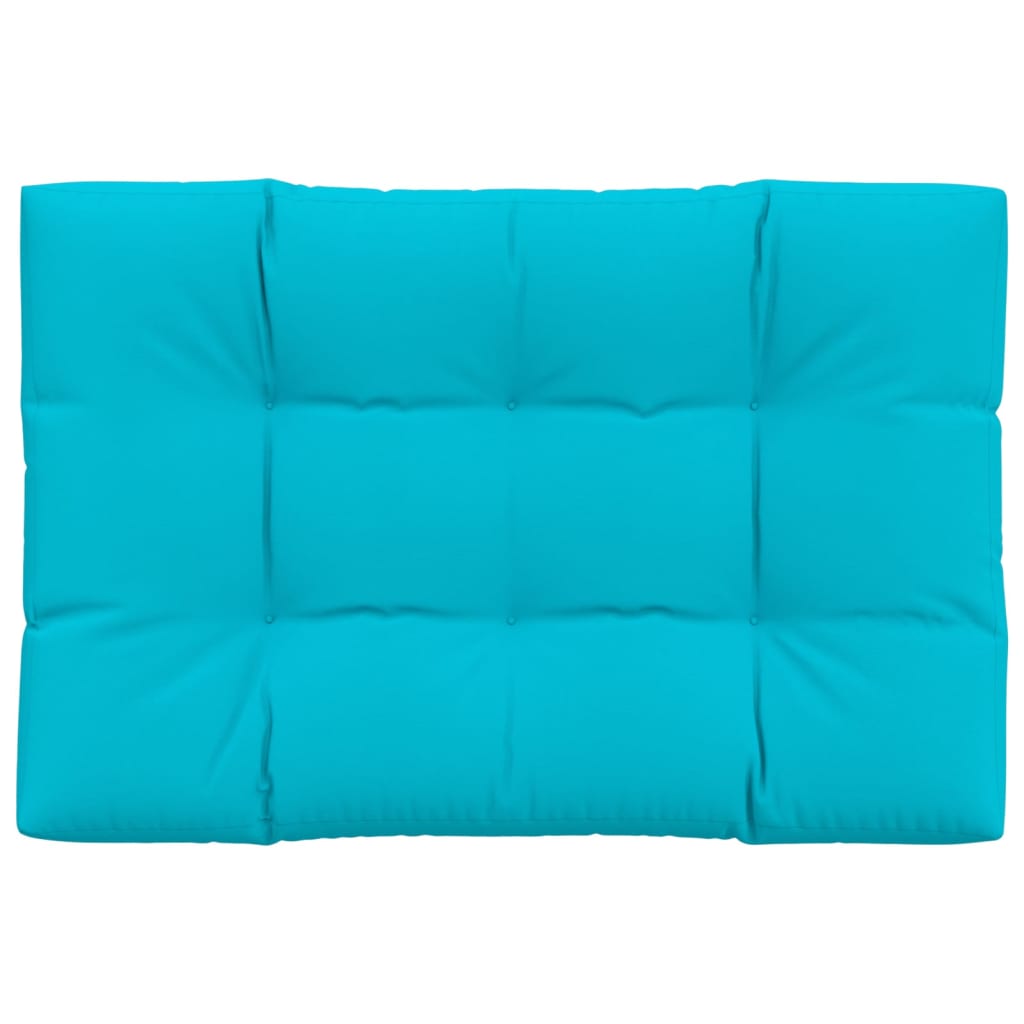 Palettenkissen Türkis 120x80x12 cm Stoff