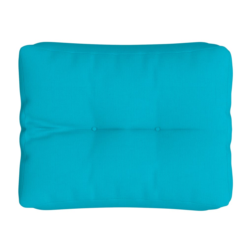 Palettenkissen Türkis 50x40x12 cm Stoff