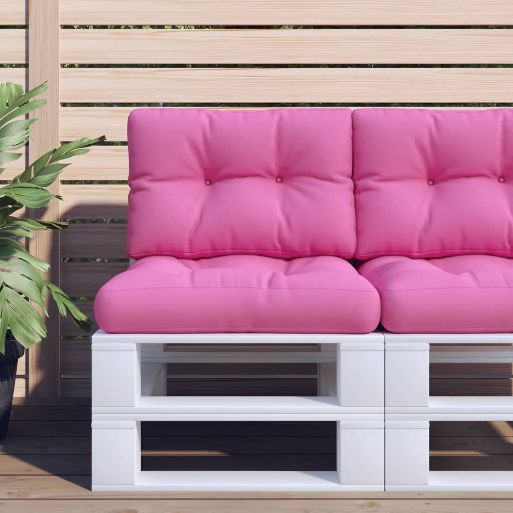 Palettenkissen Rosa 60x40x12 cm Stoff