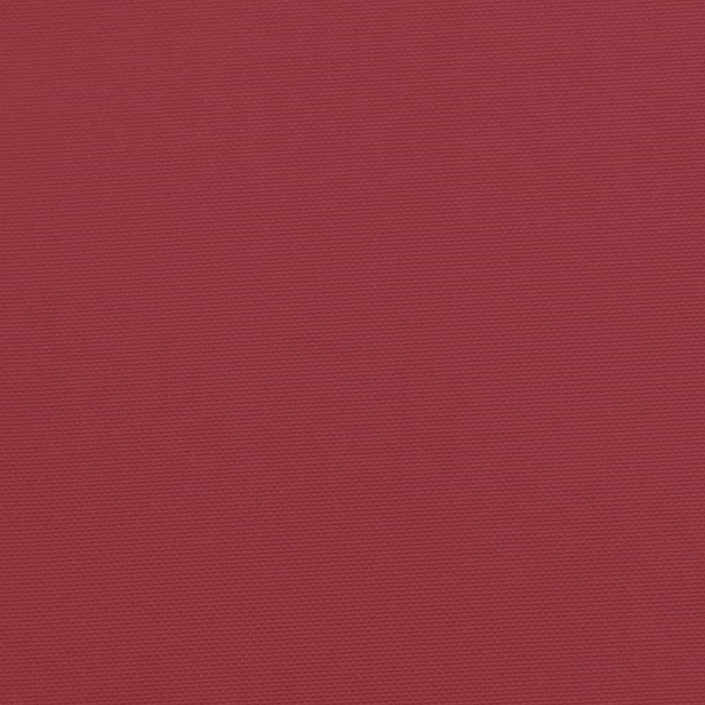 Palettenkissen Weinrot 70x40x12 cm Stoff