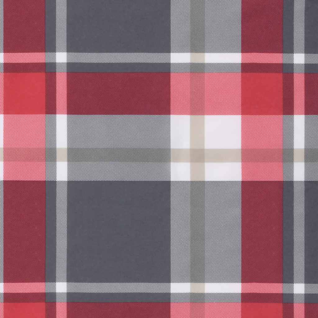 Palettenkissen Rot Karomuster 70x40x12 cm Stoff