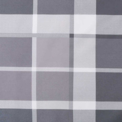 Palettenkissen Grau Karomuster 120x40x12 cm Stoff