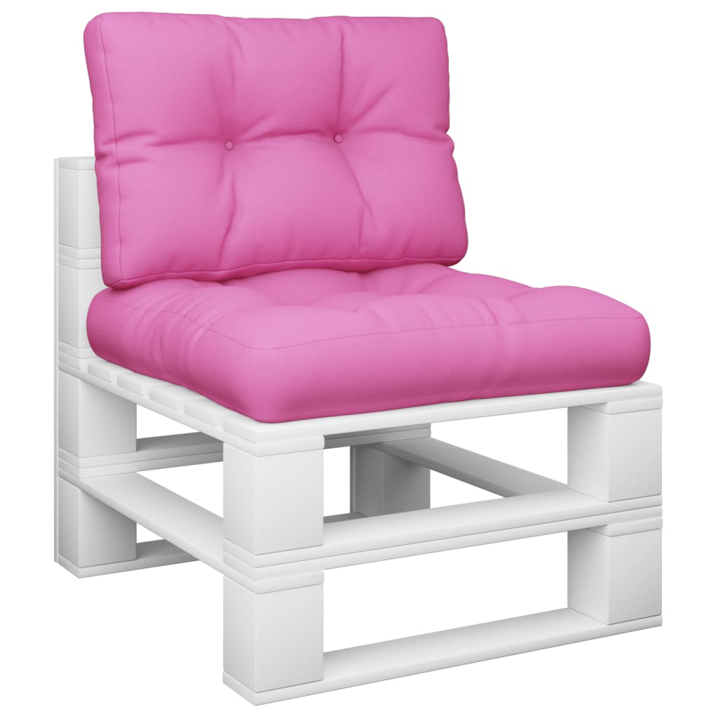 Palettenkissen 2-tlg. Rosa Stoff