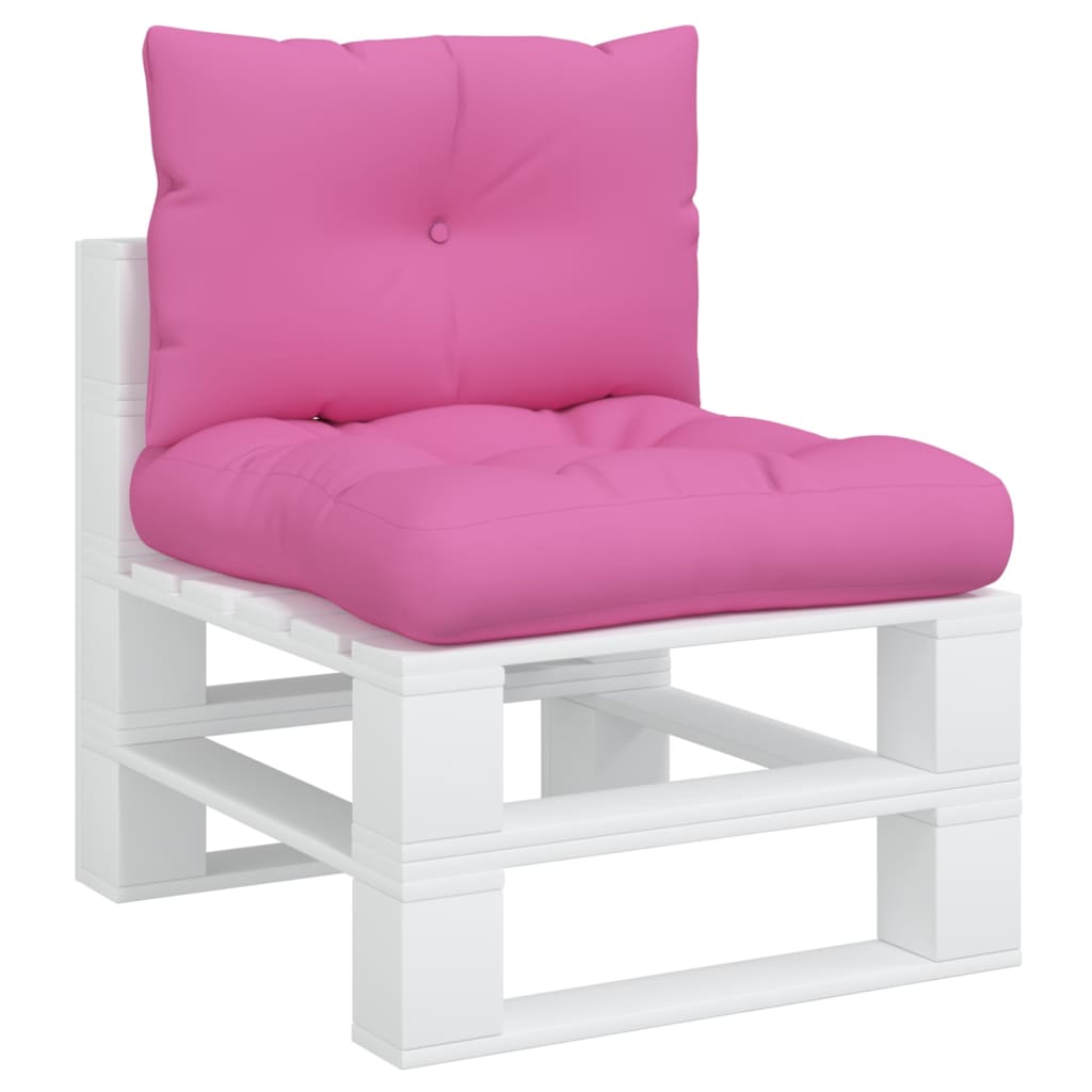 Palettenkissen 2 Stk. Rosa Oxford-Gewebe