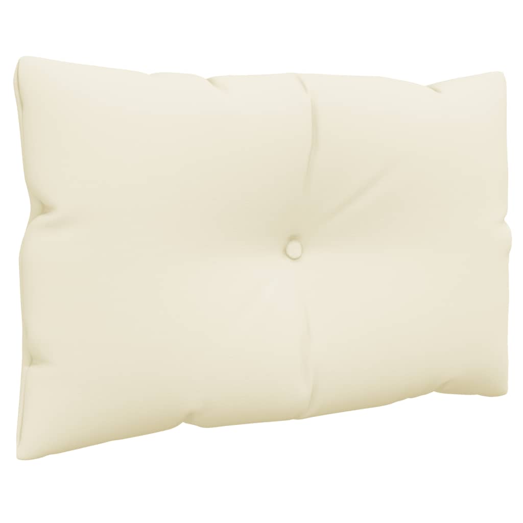 Palettenkissen 3-tlg. Creme Stoff