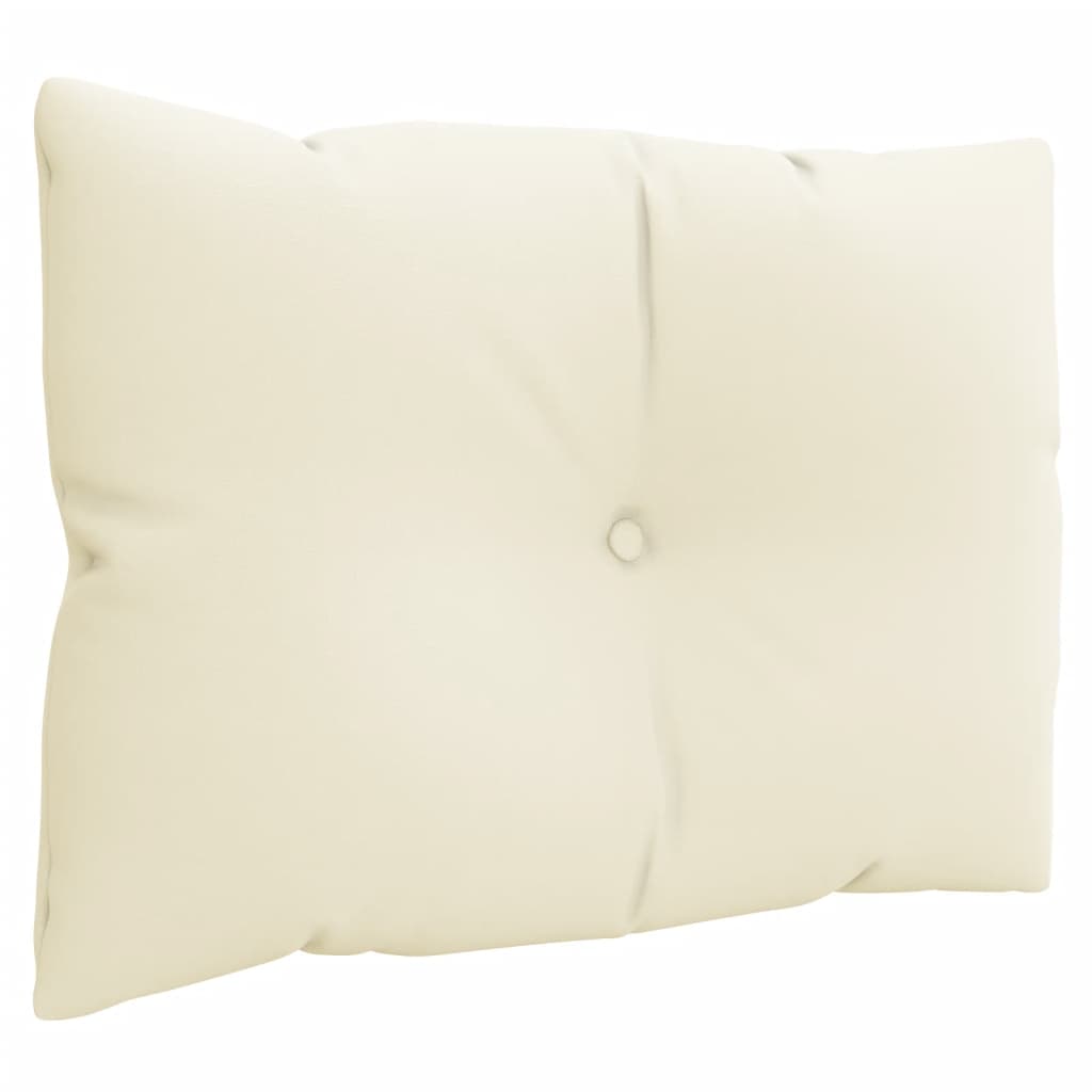 Palettenkissen 3-tlg. Creme Stoff