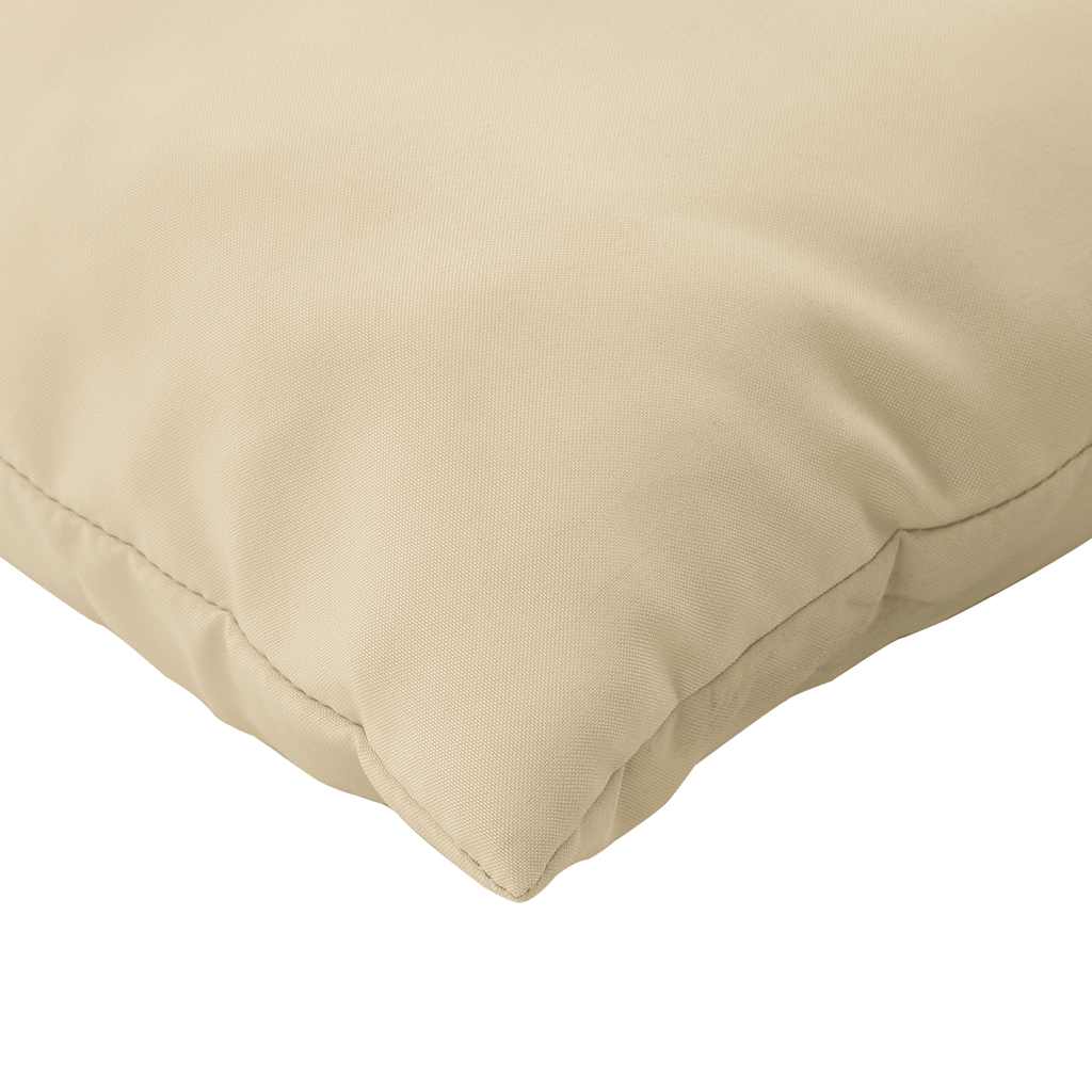 Palettenkissen 3-tlg. Beige Stoff