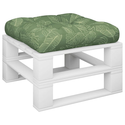 Palettenkissen Blattmuster 60x61,5x10 cm Oxford-Gewebe