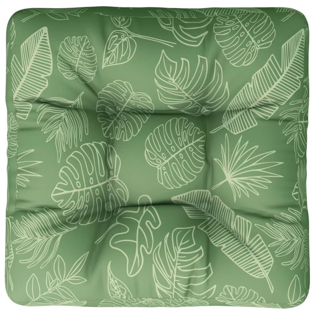Palettenkissen Blattmuster 60x61,5x10 cm Oxford-Gewebe