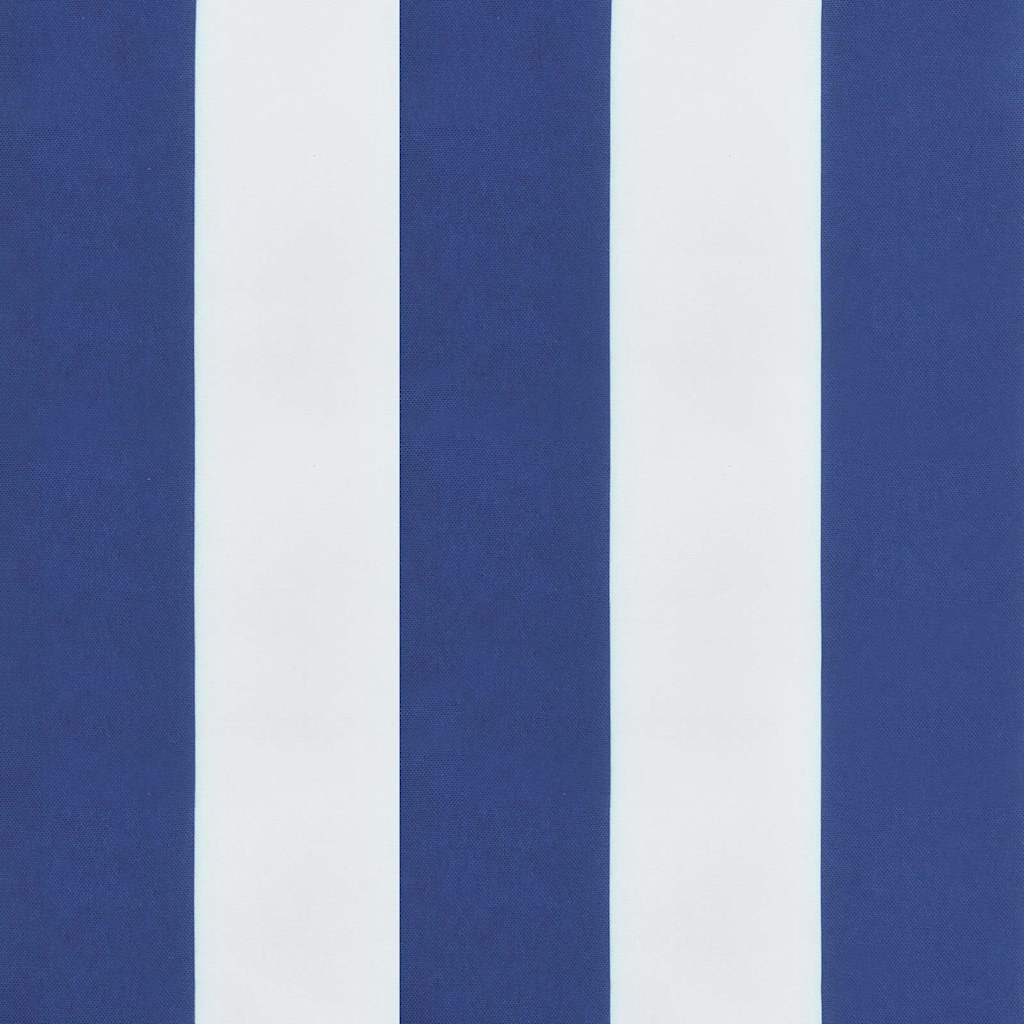 Gartenstuhl-Kissen 6 Stk. Blau & Weiß Gestreift 40x40x4cm Stoff