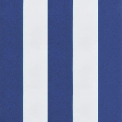 Gartenstuhl-Kissen 6 Stk. Blau & Weiß Gestreift 40x40x4cm Stoff
