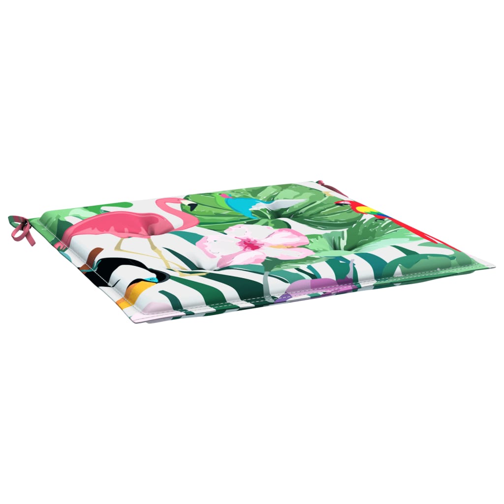 Gartenstuhl-Kissen 4 Stk. Mehrfarbig 40x40x4 cm Stoff