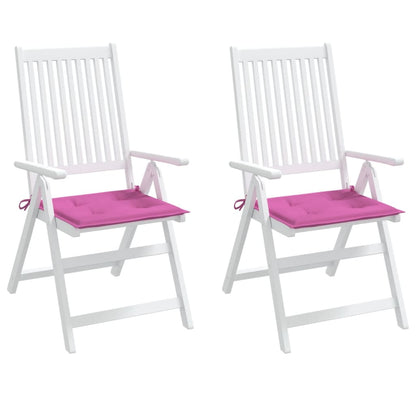 Gartenstuhl-Kissen 2 Stk. Rosa 40x40x4 cm Stoff