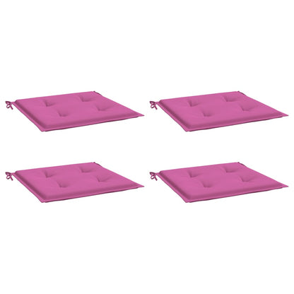Gartenstuhl-Kissen 4 Stk. Rosa 40x40x4 cm Stoff