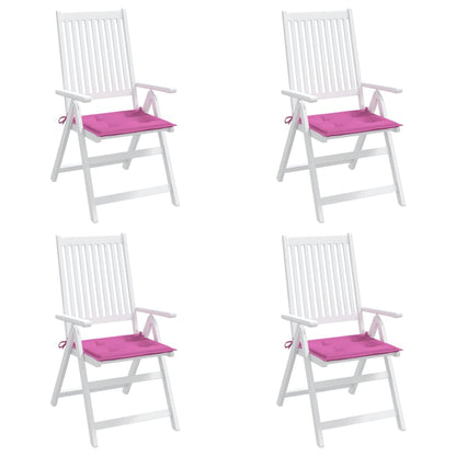 Gartenstuhl-Kissen 4 Stk. Rosa 40x40x4 cm Stoff
