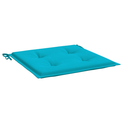 Gartenstuhl-Kissen 4 Stk. Türkis 40x40x4 cm Stoff