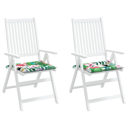 Gartenstuhl-Kissen 2 Stk. Mehrfarbig 50x50x4 cm Stoff