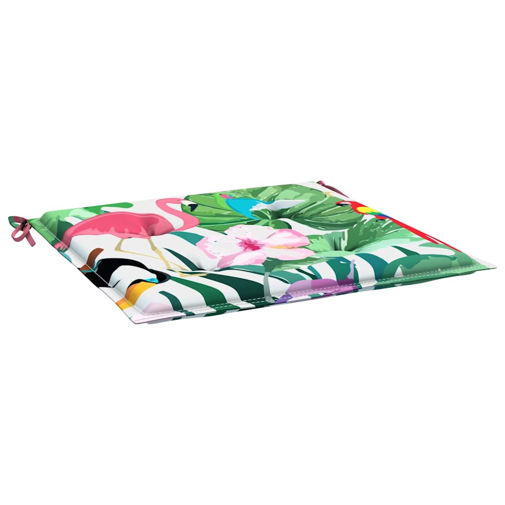 Gartenstuhl-Kissen 2 Stk. Mehrfarbig 50x50x4 cm Stoff