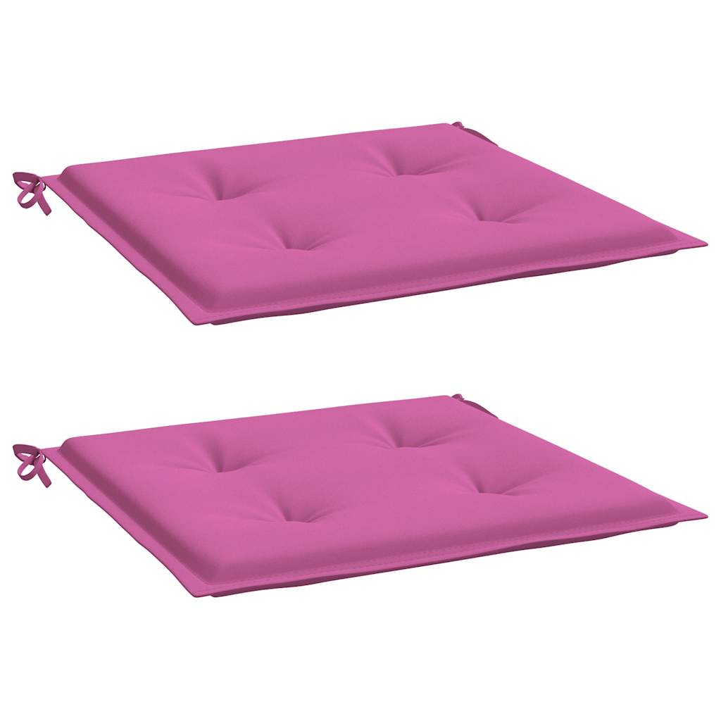 Gartenstuhl-Kissen 2 Stk. Rosa 50x50x4 cm Stoff