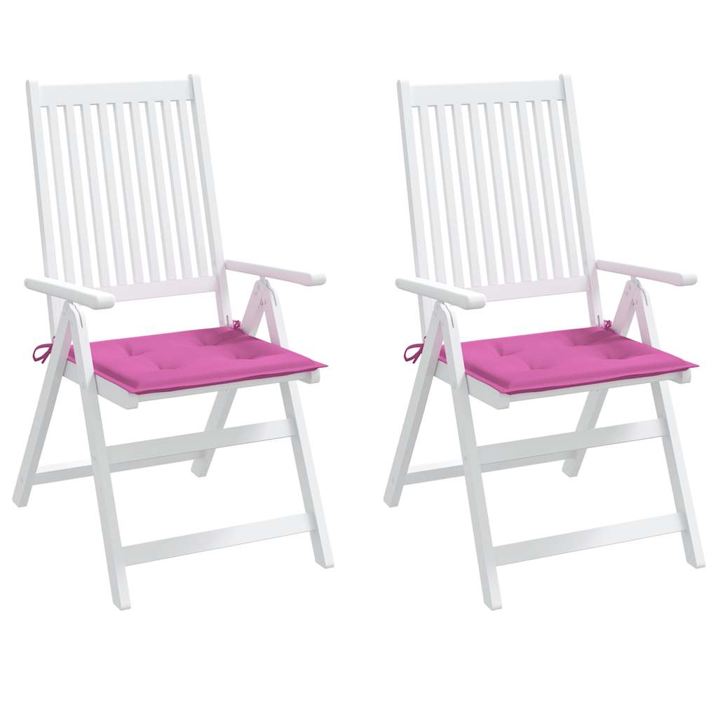 Gartenstuhl-Kissen 2 Stk. Rosa 50x50x4 cm Stoff