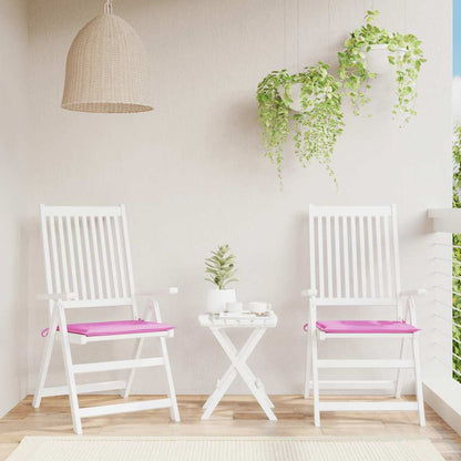 Gartenstuhl-Kissen 2 Stk. Rosa 50x50x4 cm Stoff