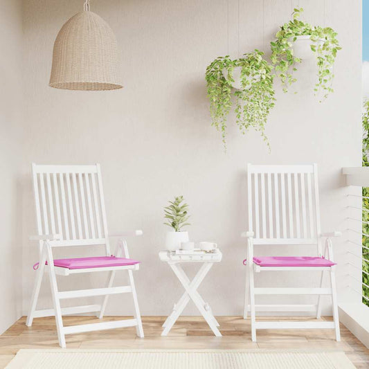 Gartenstuhl-Kissen 2 Stk. Rosa 50x50x4 cm Stoff
