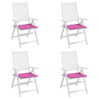 Gartenstuhl-Kissen 4 Stk. Rosa 50x50x4 cm Stoff
