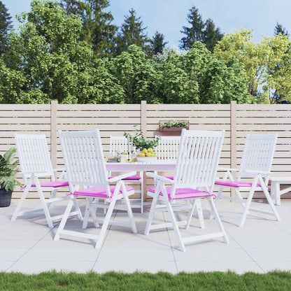 Gartenstuhl-Kissen 6 Stk. Rosa 50x50x4 cm Stoff