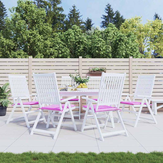 Gartenstuhl-Kissen 6 Stk. Rosa 50x50x4 cm Stoff