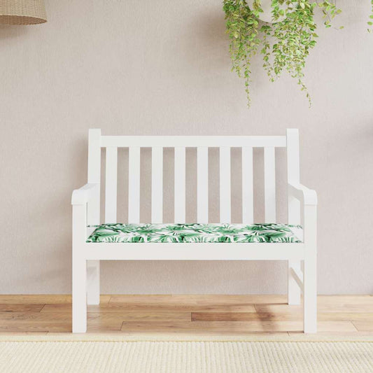 Gartenbank-Kissen Floral Grün 100 x 50 x 4 cm Oxford Stoff
