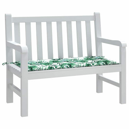 Gartenbank-Kissen Floral Grün 100 x 50 x 4 cm Oxford Stoff
