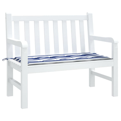 Gartenbank-Auflage Blau&Weiß Gestreift 100x50x4cm Oxford-Gewebe