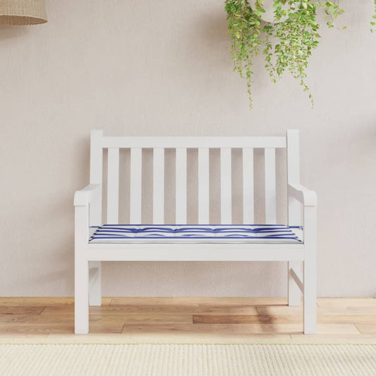 Gartenbank-Auflage Blau&Weiß Gestreift 100x50x4cm Oxford-Gewebe