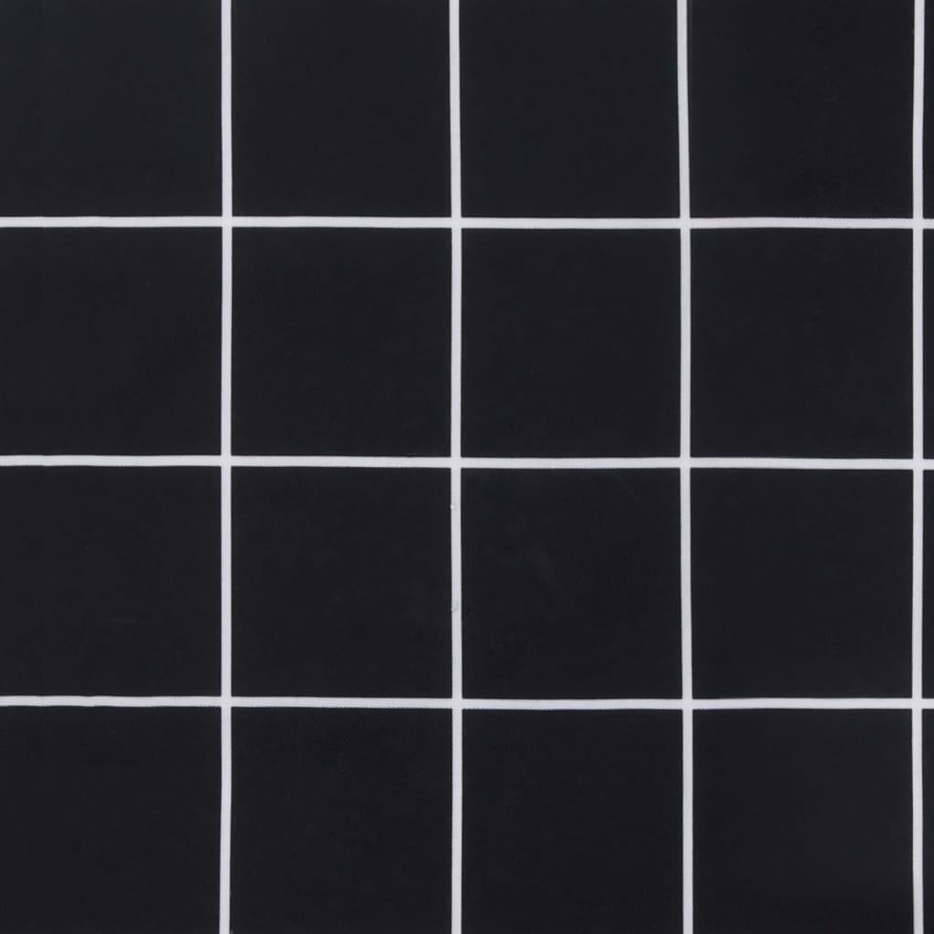 Gartenbank-Auflage Schwarz Karomuster 100x50x4 cm Oxford-Gewebe