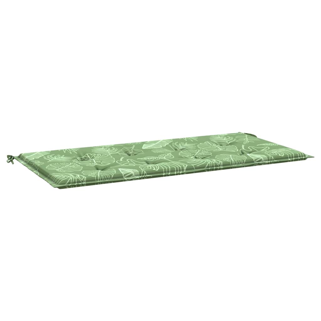 Gartenbank-Auflage Blattmuster 100x50x4 cm Oxford-Gewebe