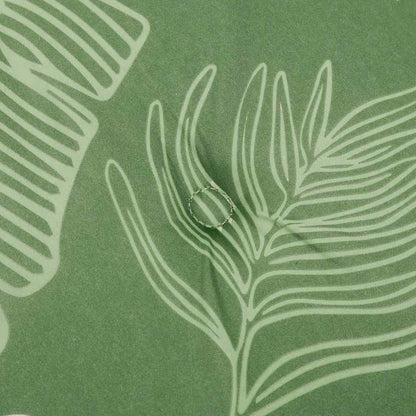 Gartenbank-Auflage Blattmuster 100x50x4 cm Oxford-Gewebe