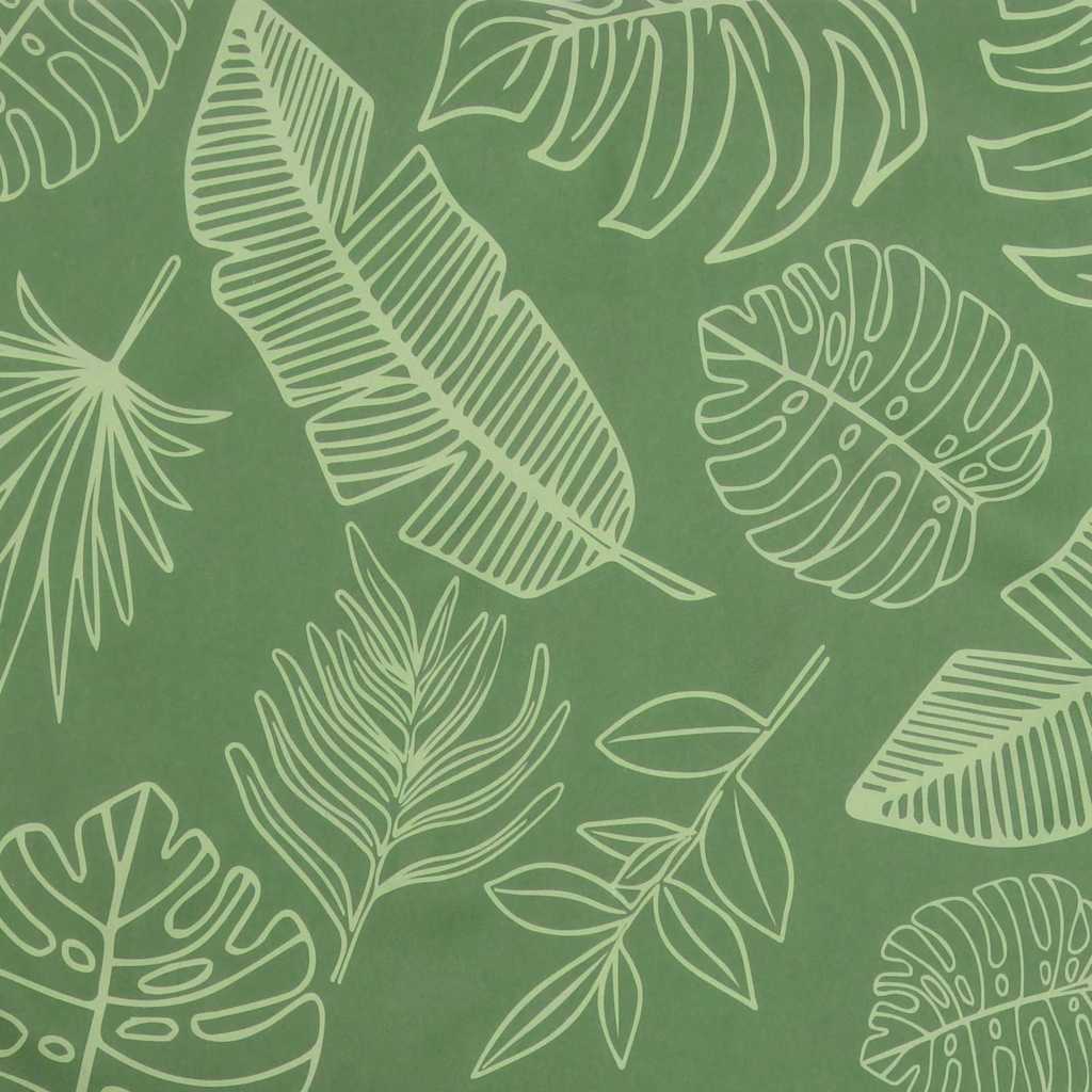 Gartenbank-Auflage Blattmuster 100x50x4 cm Oxford-Gewebe
