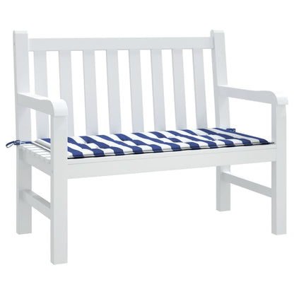 Gartenbank-Auflage Blau&Weiß Gestreift 120x50x4 Oxford-Gewebe