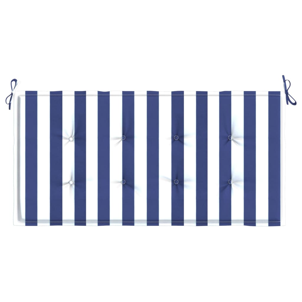 Gartenbank-Auflage Blau&Weiß Gestreift 120x50x4 Oxford-Gewebe