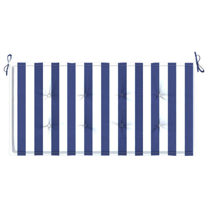 Gartenbank-Auflage Blau&Weiß Gestreift 120x50x4 Oxford-Gewebe