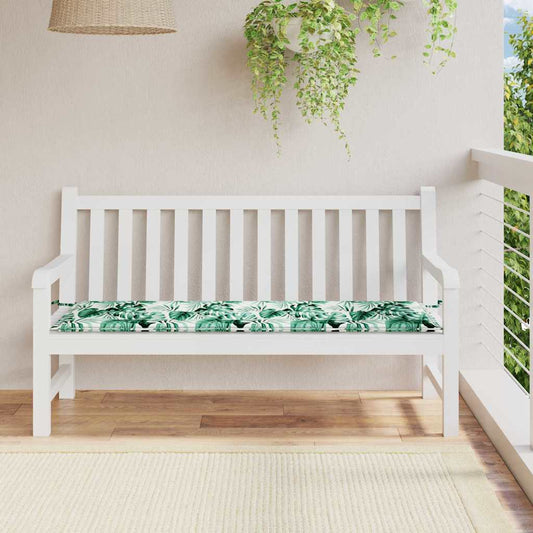 Gartenbank-Kissen Floral Grün 150 x 50 x 4 cm Oxford Stoff