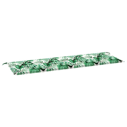 Gartenbank-Kissen Floral Grün 150 x 50 x 4 cm Oxford Stoff