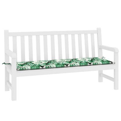 Gartenbank-Kissen Floral Grün 150 x 50 x 4 cm Oxford Stoff