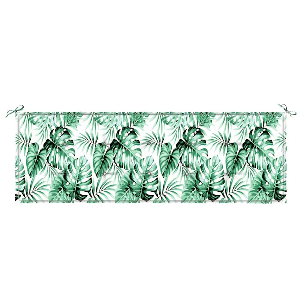 Gartenbank-Kissen Floral Grün 150 x 50 x 4 cm Oxford Stoff