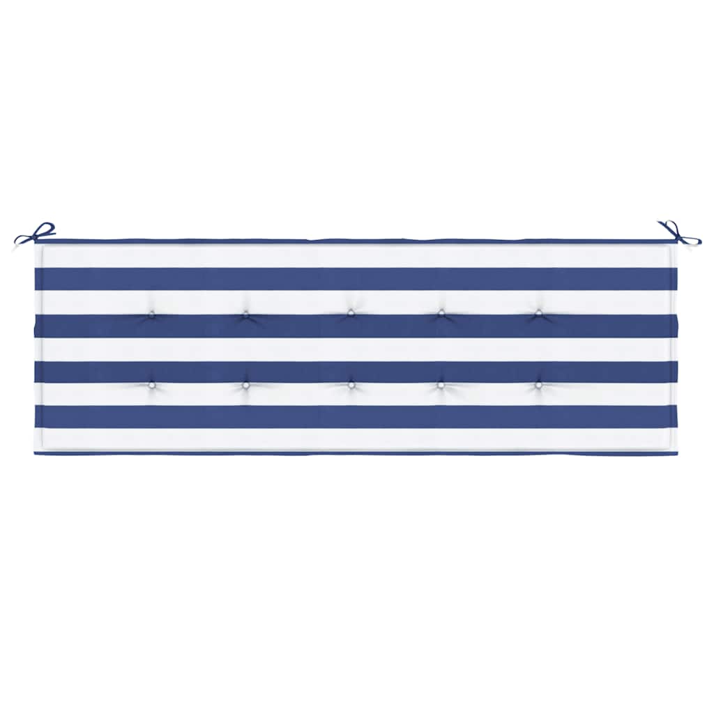 Gartenbank-Auflage Blau&Weiß Gestreift 150x50x4cm Oxford-Gewebe