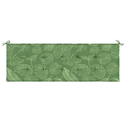 Gartenbank-Auflage Blattmuster 150x50x4 cm Oxford-Gewebe